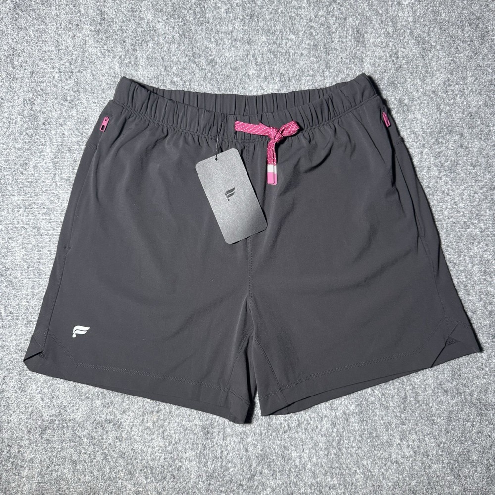 Fabletics The One Shorts 5 Inch Small Black Raspberry Men NEW NWT