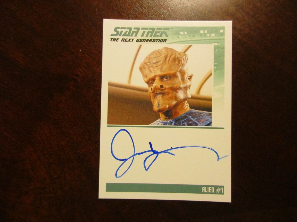 Star Trek The Next Generation Archives & Inscriptions JERRY RECTOR Autograph