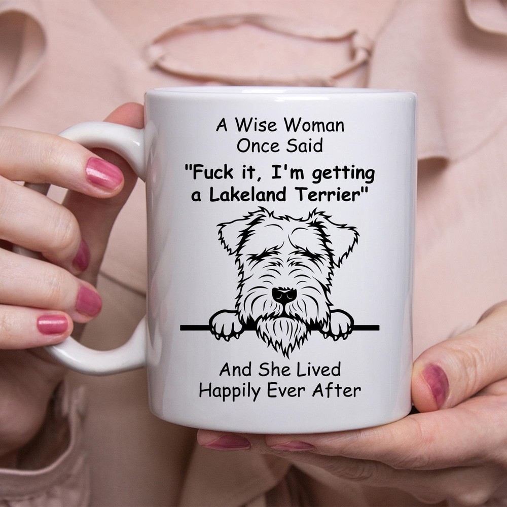Funny Lakeland Terrier White Coffee Mug Gift For Women
