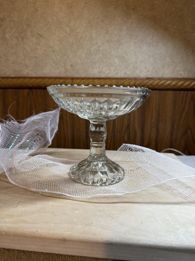 Vintage Jeanette Glass Compote Serving Dish