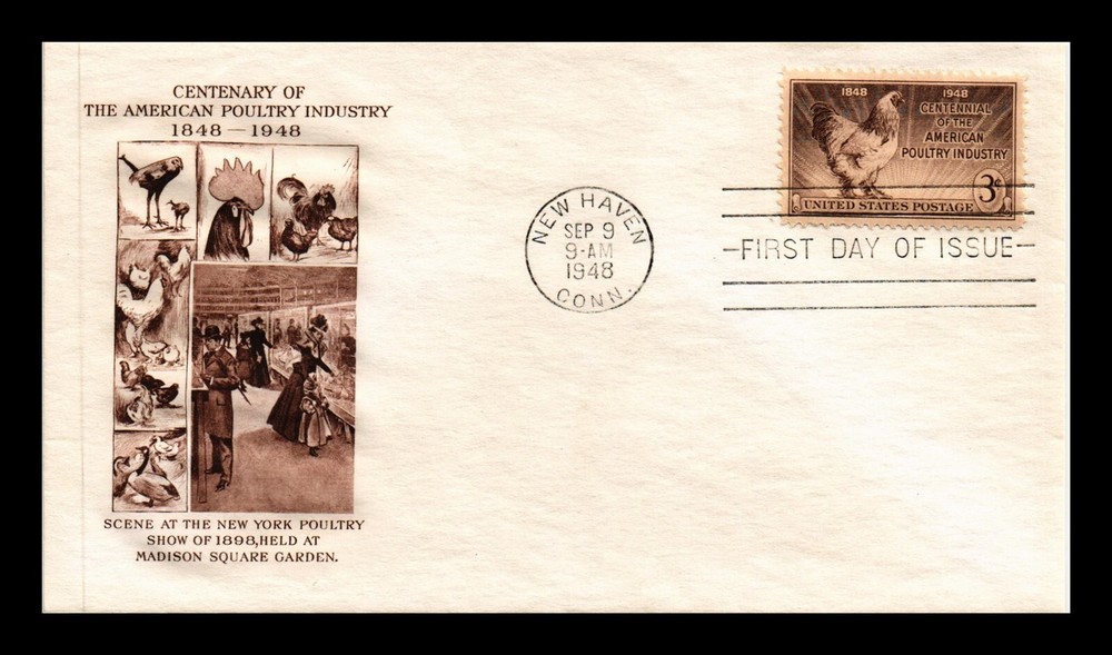 DR Jim Stamps US Poultry Industry Centennial FDC Scott 968 Fulton Cachet Cover