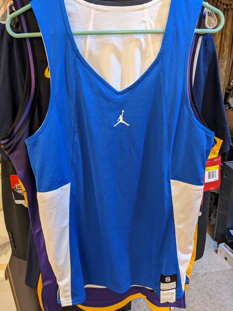 Air Jordan Men’s Flight Jumpman Reversible Basketball Jersey in Blue & White