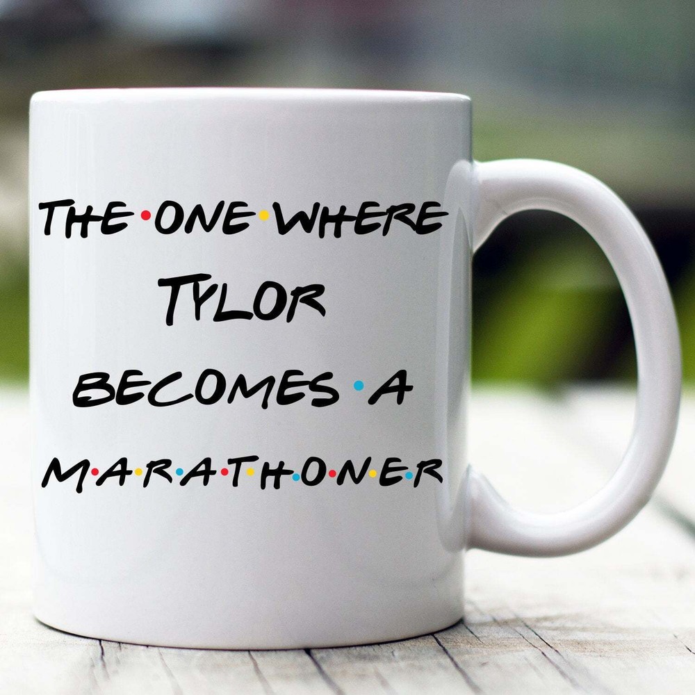 Personalized Marathoner Mug The One Where Becomes Marathoner Custom Marathoner