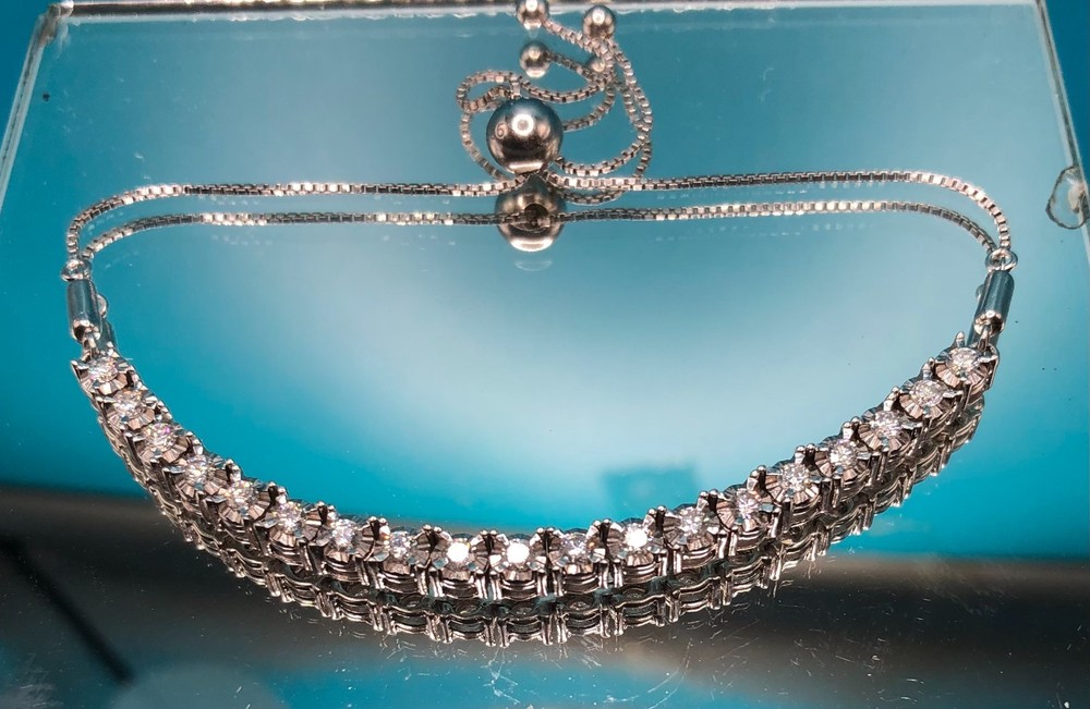 2CT Moissanite Tennis Bracelet Anklet Adjustable 3-10 Inch Unisex