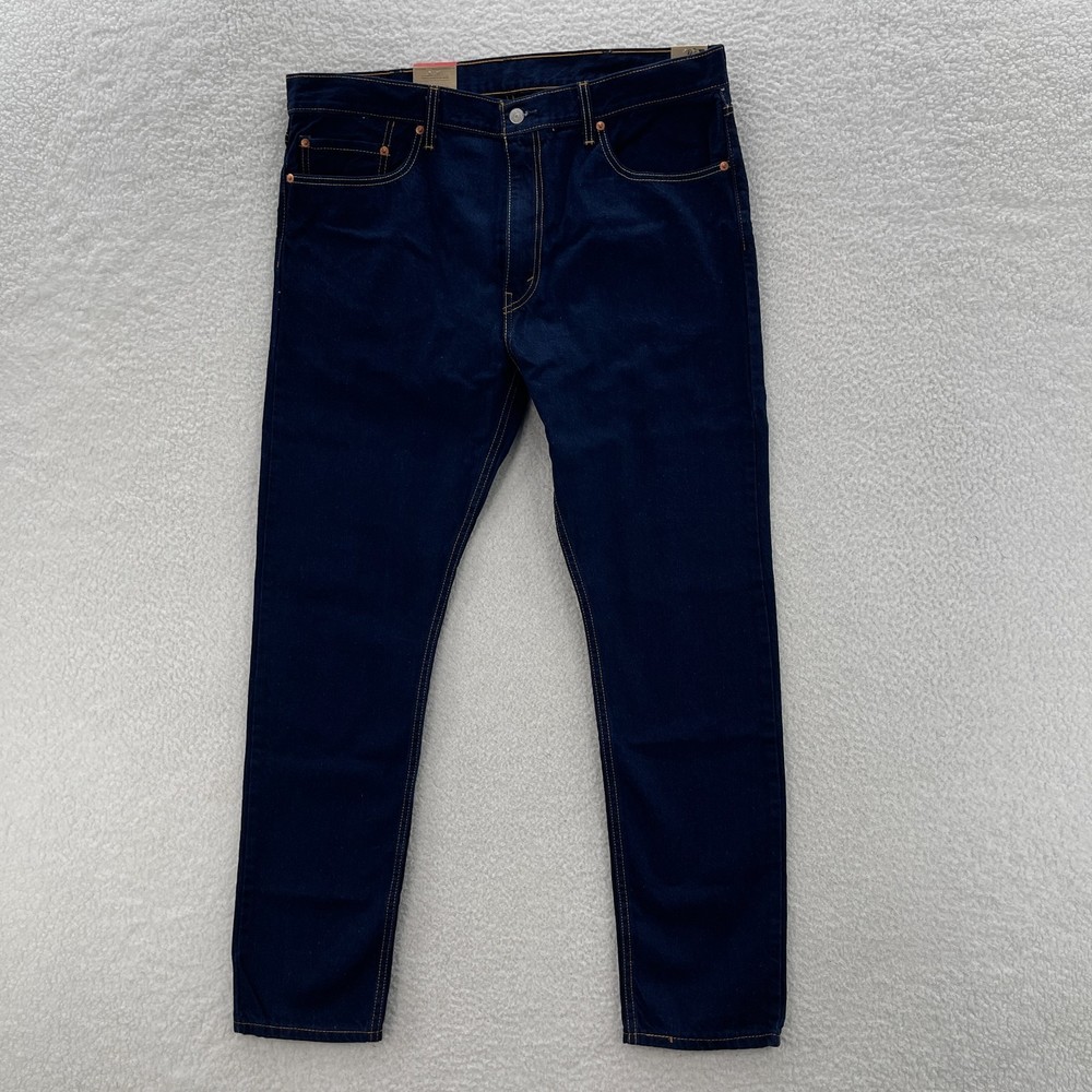 Levis Jeans Mens 38x32 Blue 512 Slim Taper Dark Wash Indigo Denim Preppy Casual