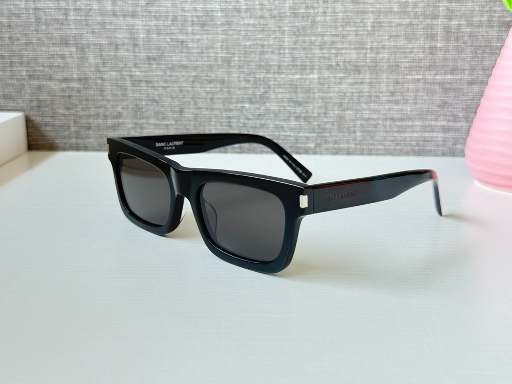 Saint Laurent SL 461 BETTY 001 Black Rectangular Sunglasses 54mm