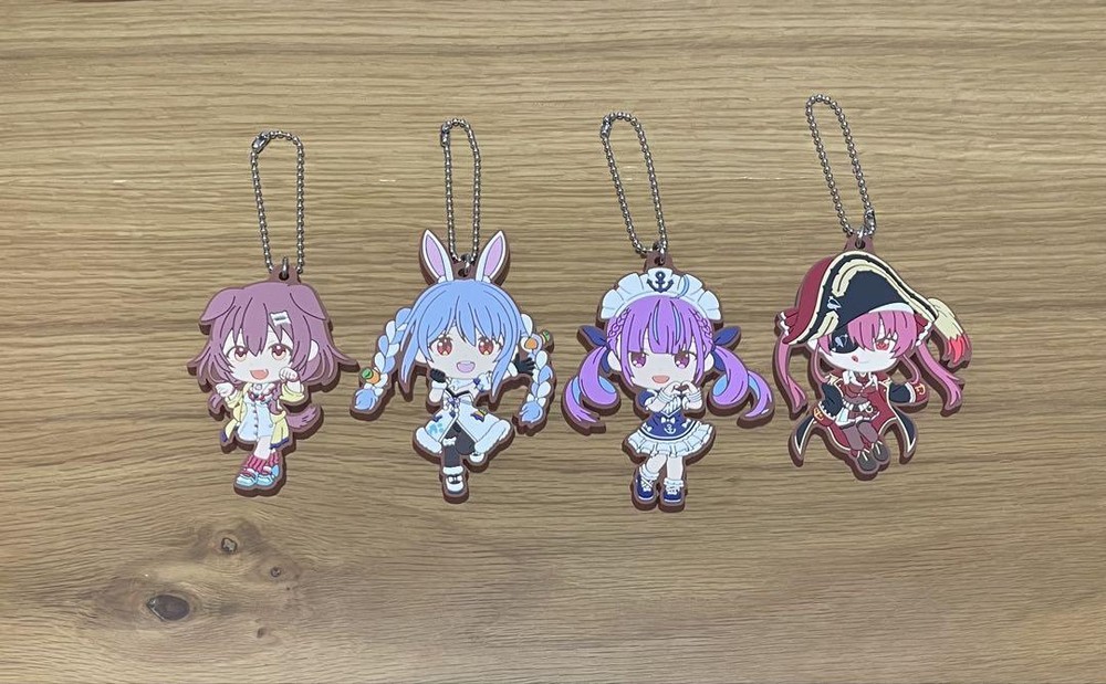 Hololive Ichiban Kuji Anime Rubber Keychain Collectible Animation Character