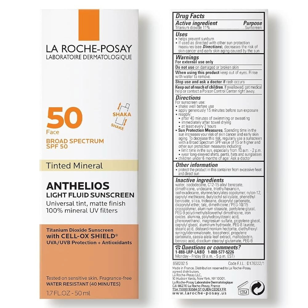 La Roche Posay Anthelios Tinted Mineral SPF 50 Face Sunscreen 1.7oz