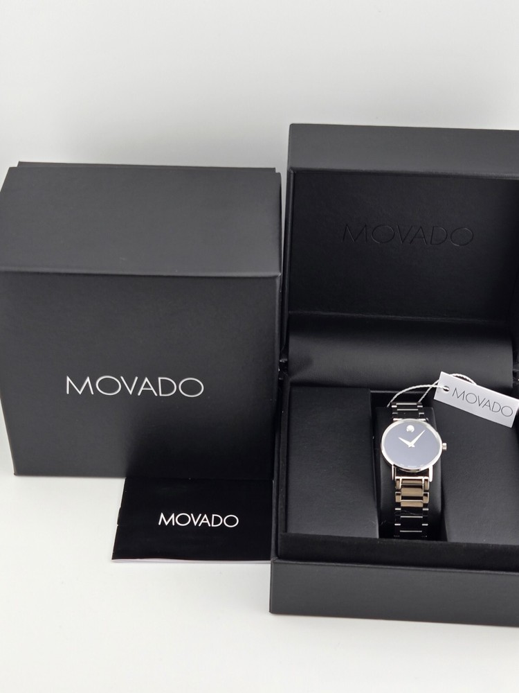 Movado Women's Classic Museum Blue Dial  Swiss Made Watch - 0607235 ($995 MSRP)