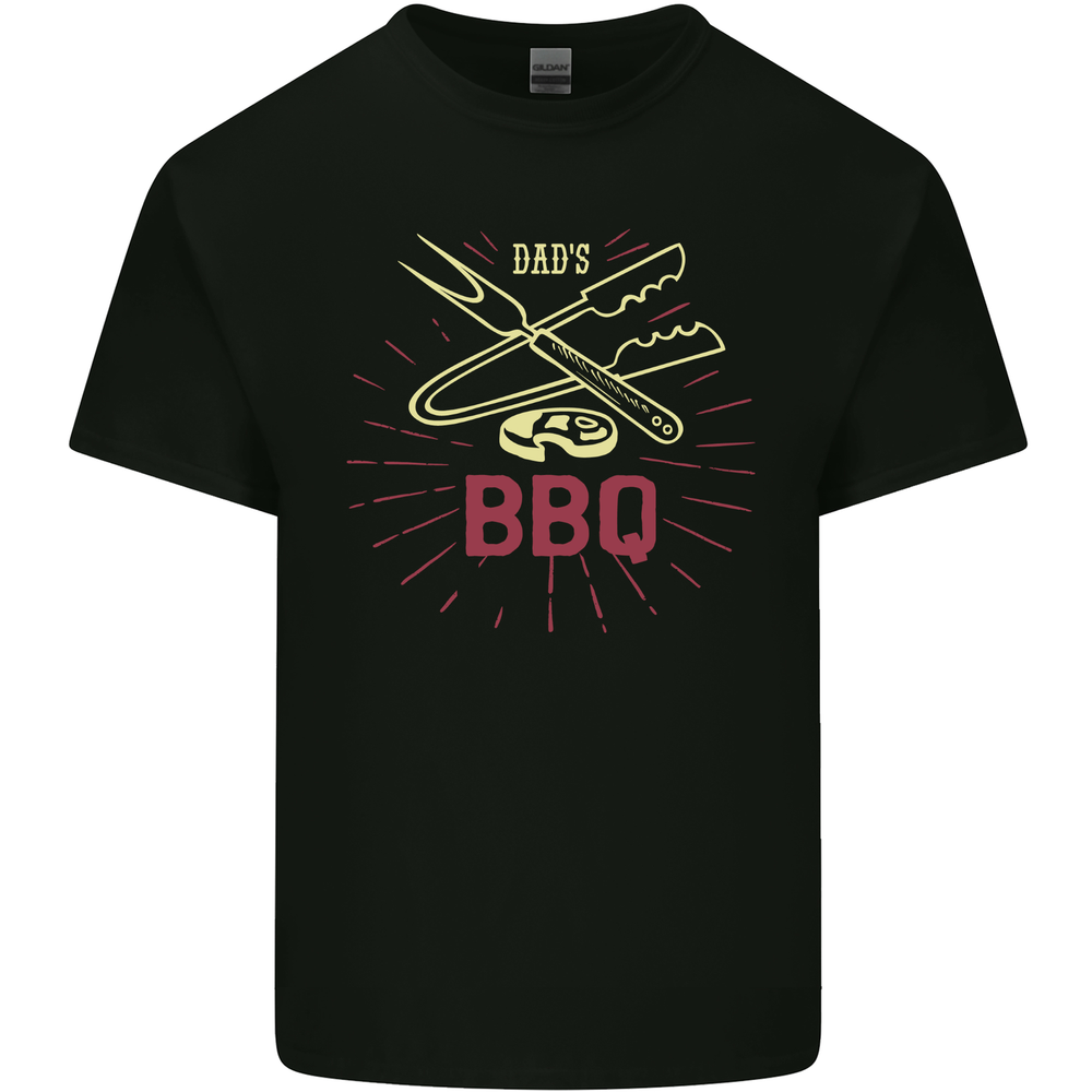 Dads BBQ Fathers Day Grill Mens Cotton T-Shirt Tee Top