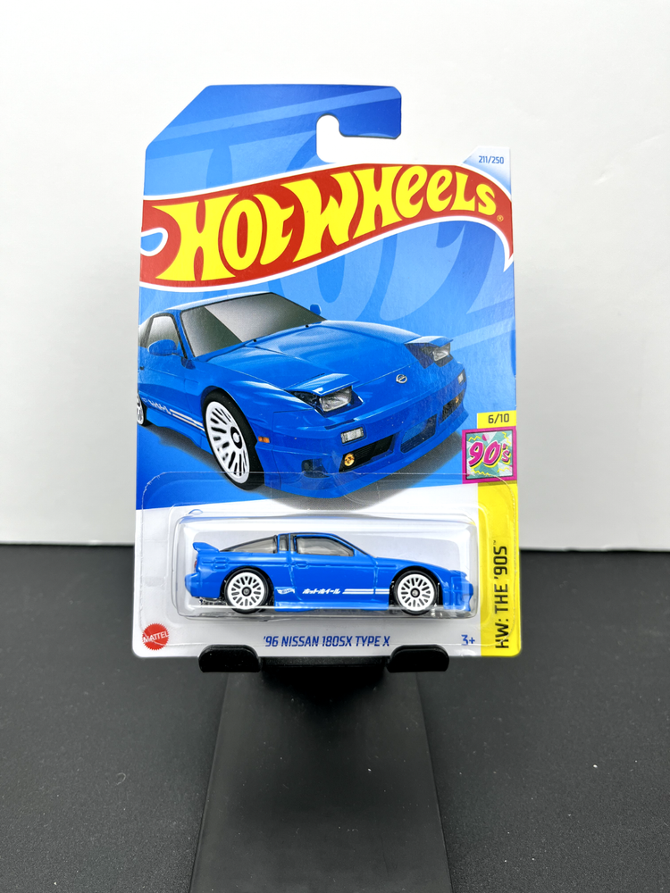 Hot Wheels 2024 Mainline M Case HW The 90s 96 Nissan 180SX Type X Blue #211
