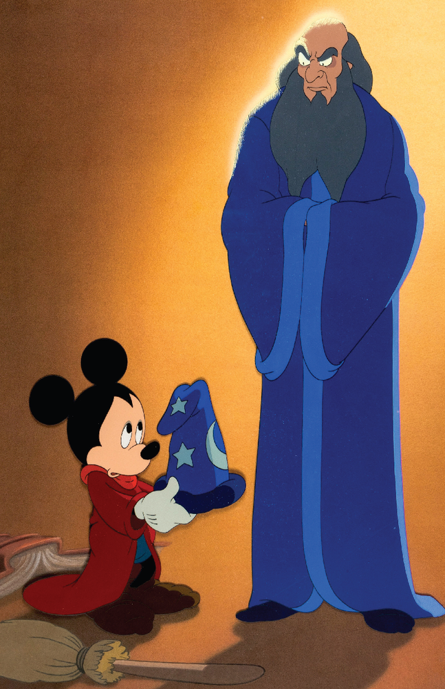 Mickey Mouse Fantasia Yensid 13x19 Satin Poster Disney Wall Art
