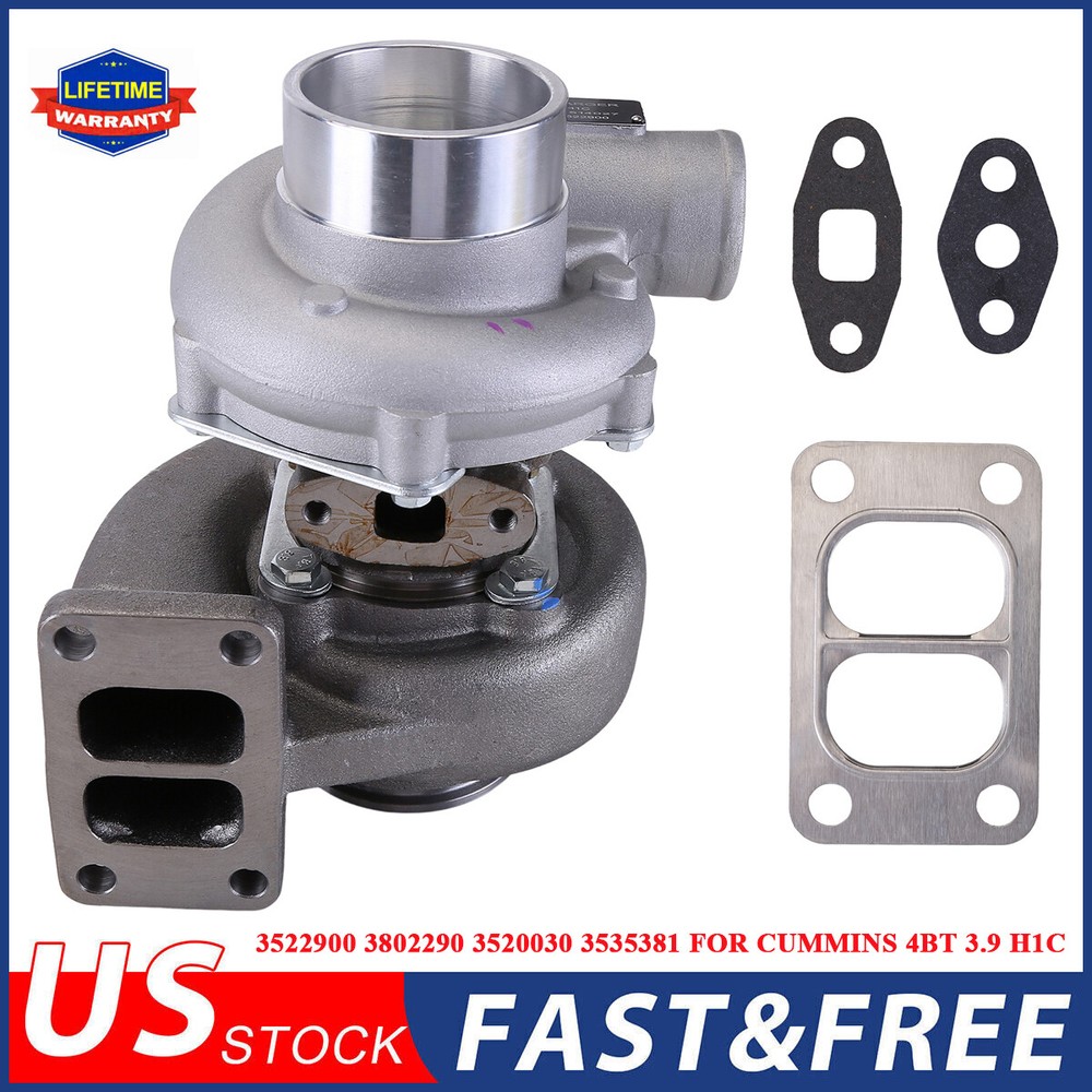 Turbocharger Kit for Cummins 4BT 3.9L Diesel Engine - USA Made (Fits Models 3522900 3802290 3520030 3535381)