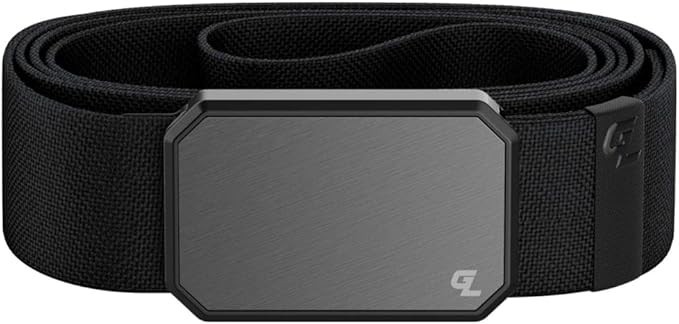 Groove Life Adjustable Web Belt with Magnetic Buckle Gun Metal/Black