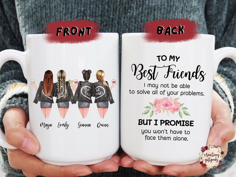 To My Best Friend Custom Best Friend Mug Personalized Best Friend Gift Custom