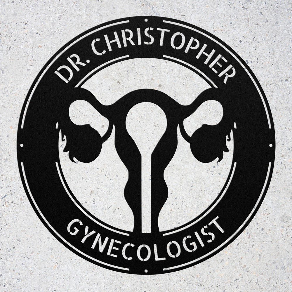 Custom Gynecologist Metal Art Sign Office Wall Decor Doctor Gift for Clinic