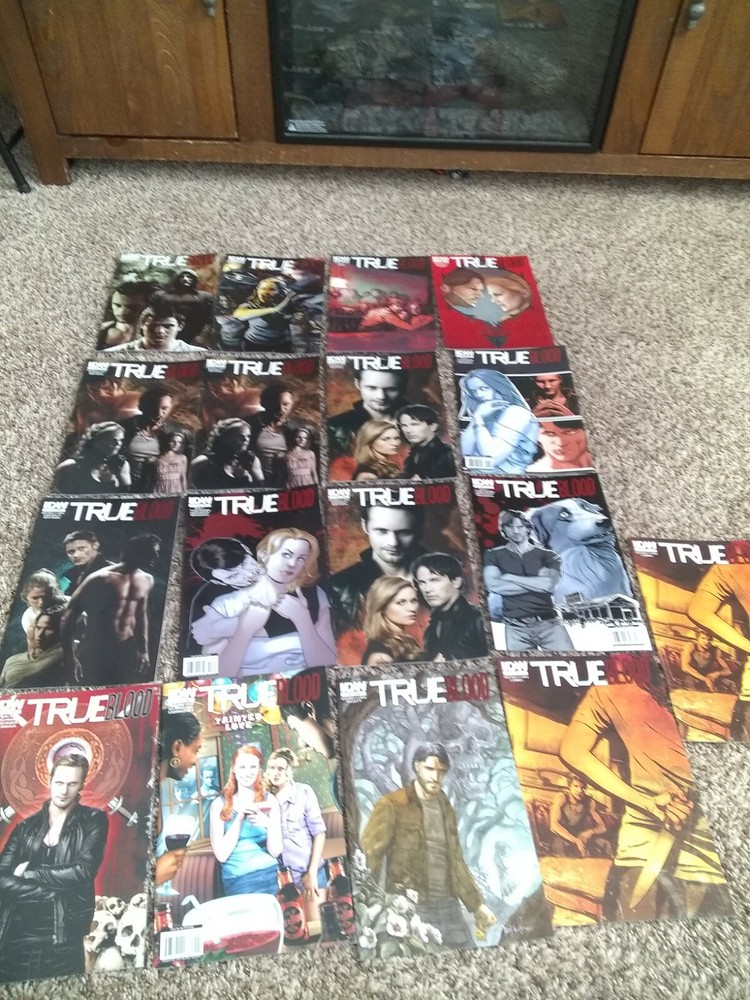 Lot of 17 magazine issues True Blood f