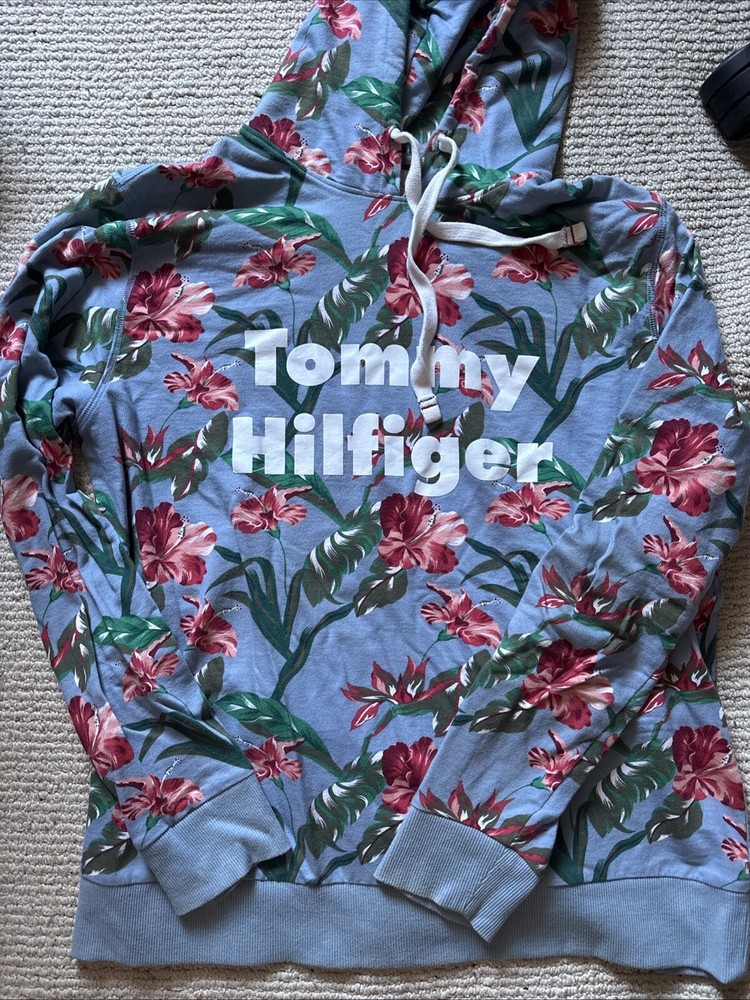 Tommy Hilfiger Men's Floral Lightweight Hoodie Size M