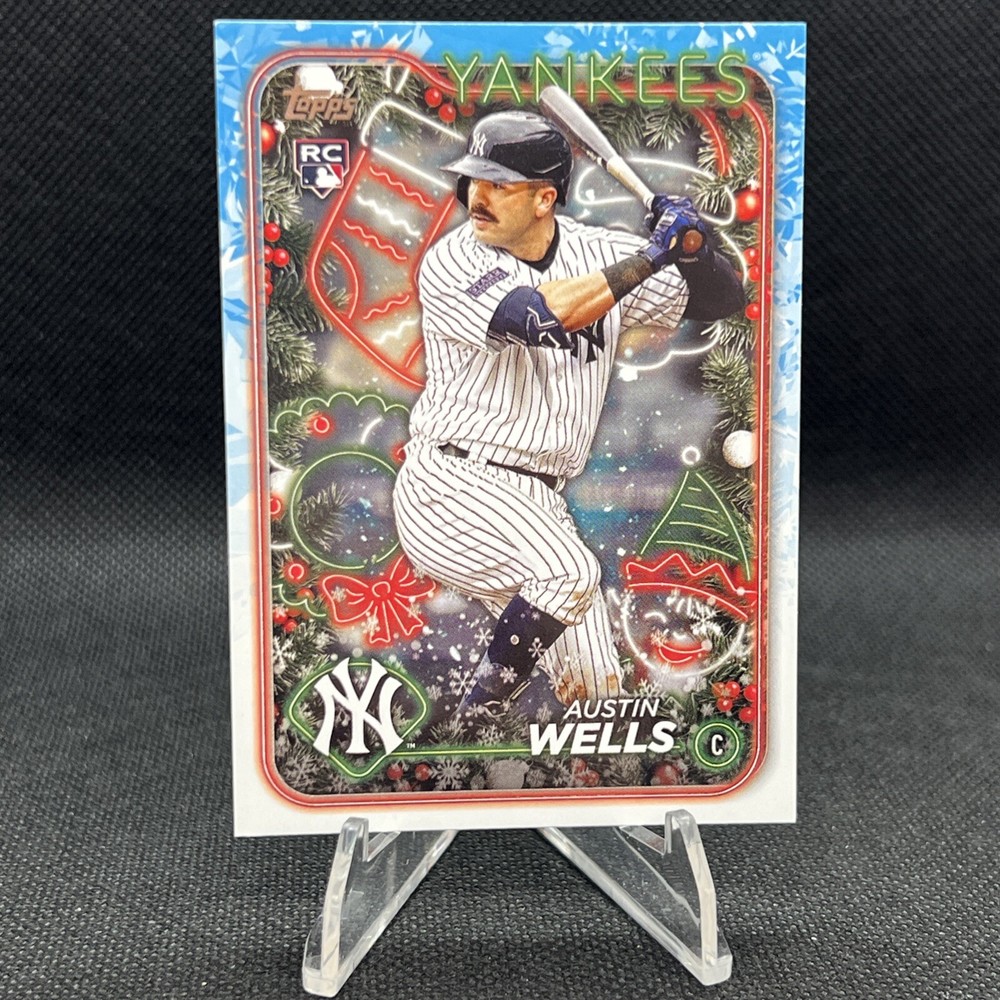 2024 Topps Holiday Austin Wells Rookie #H2 New York Yankees!!!