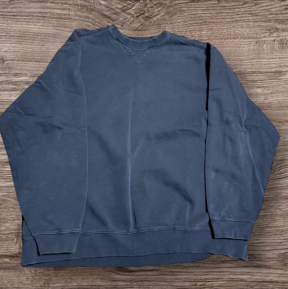 Vintage LL Bean Sweatshirt Men XXL Tall Navy Crewneck Sweater Y2K Blank Plain