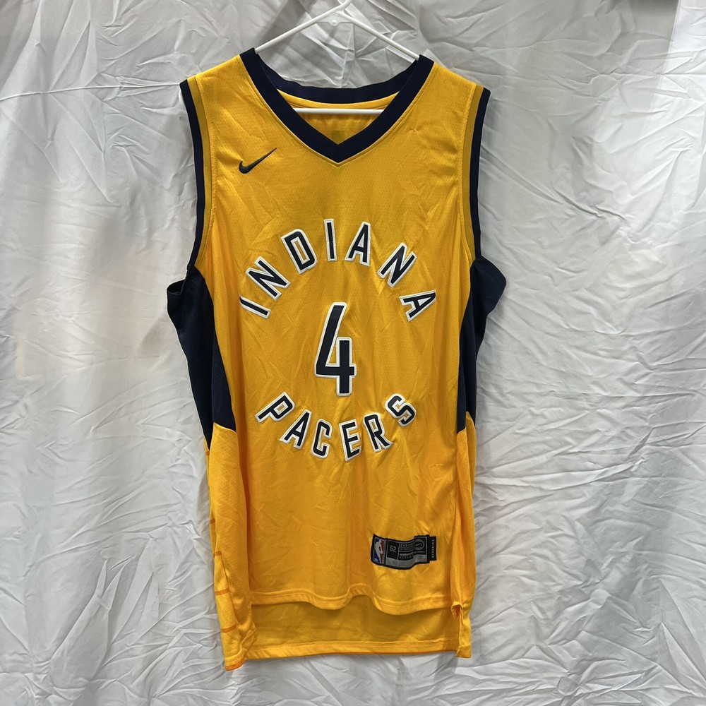 Nike Swingman Indiana Pacers Victor Oladipo #4 Jersey Mens 52 Yellow NBA