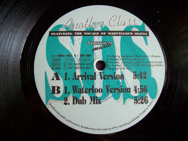 Another Class - S.O.S. - Used Vinyl Record 12 - T16280A