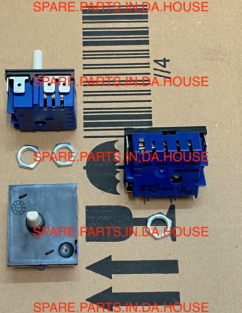 3 x Westinghouse Avondale 161 Cooktop SMALL Hotplate Control Switch PAF161B*13