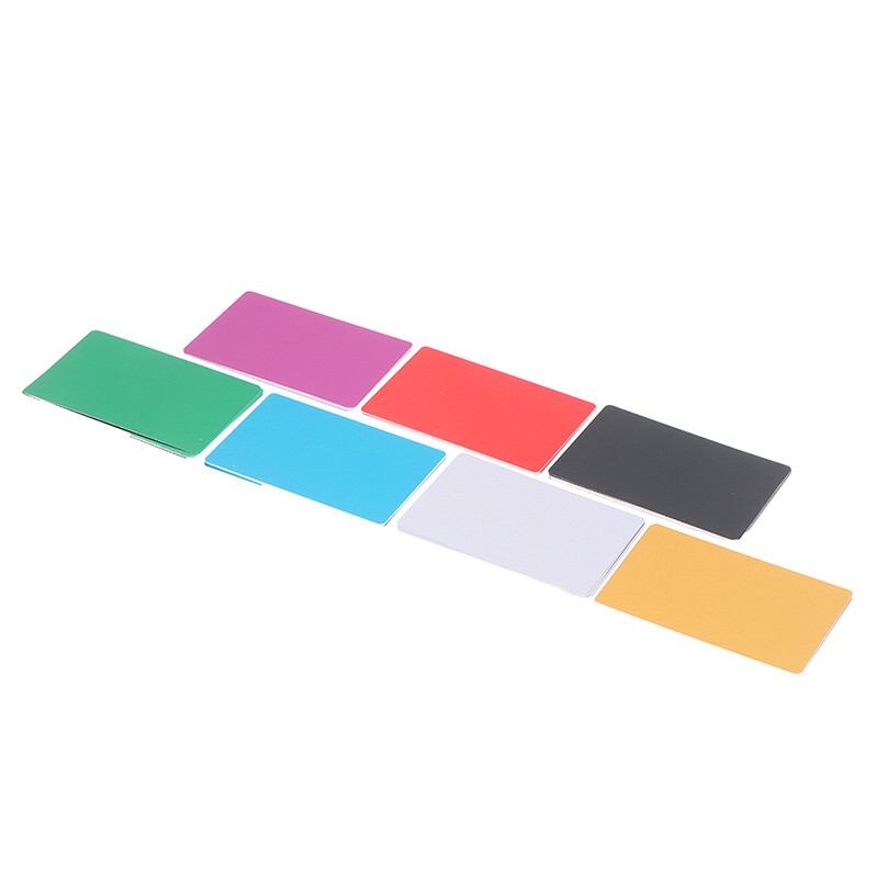 10 Pcs Blank Metal Business Card Aluminum Alloy Blanks Card DIY Laser Printing