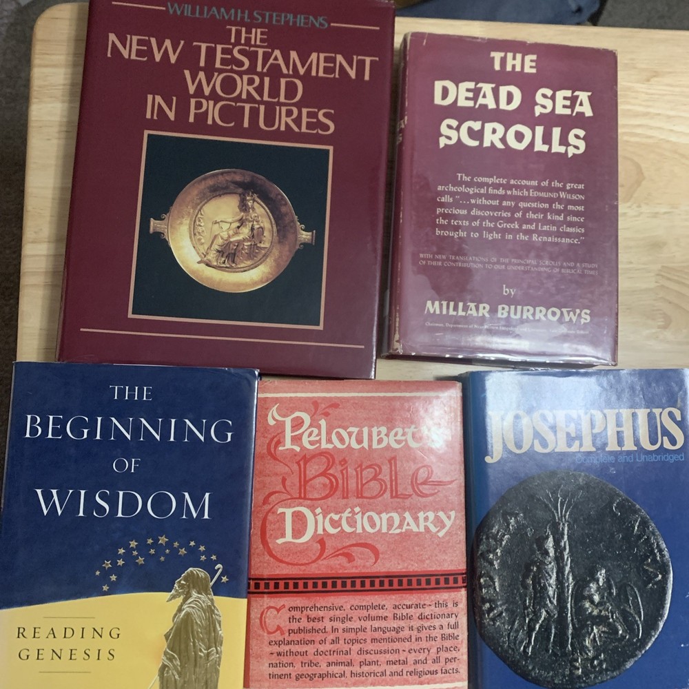 Lot of Five (5) Theology Books: Hardback with Dust-Cover in Very Good Condition