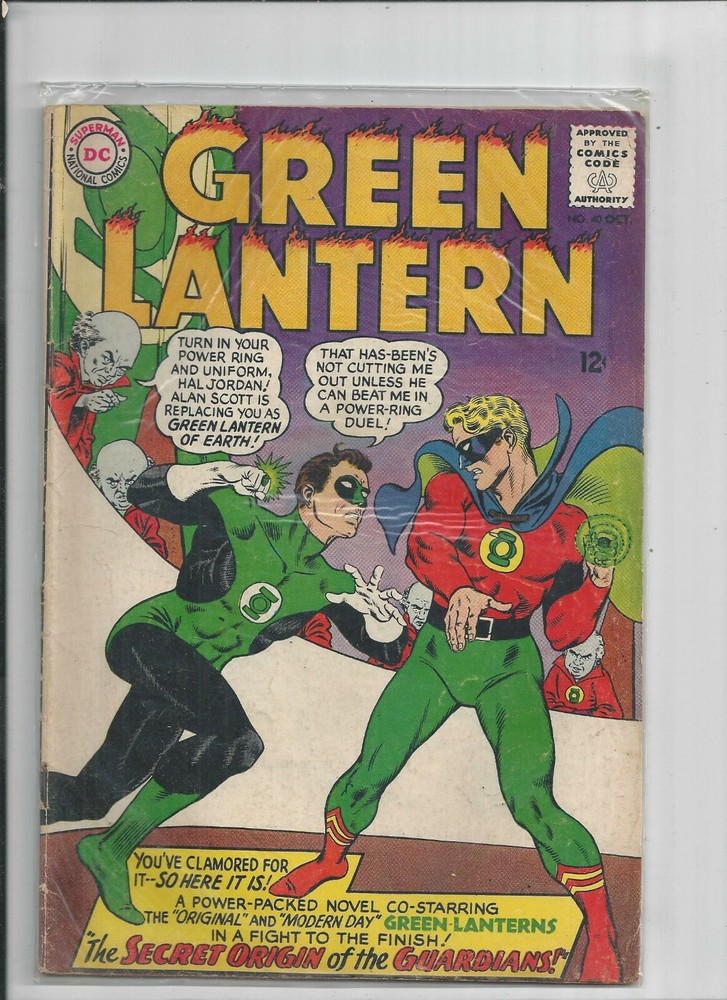 GREEN LANTERN #40 1965 VS THE GOLDEN AGE GREEN LANTERN 