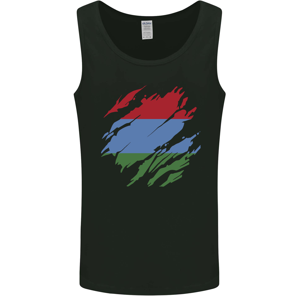 Torn Flag Karelia Mens Vest Tank Top