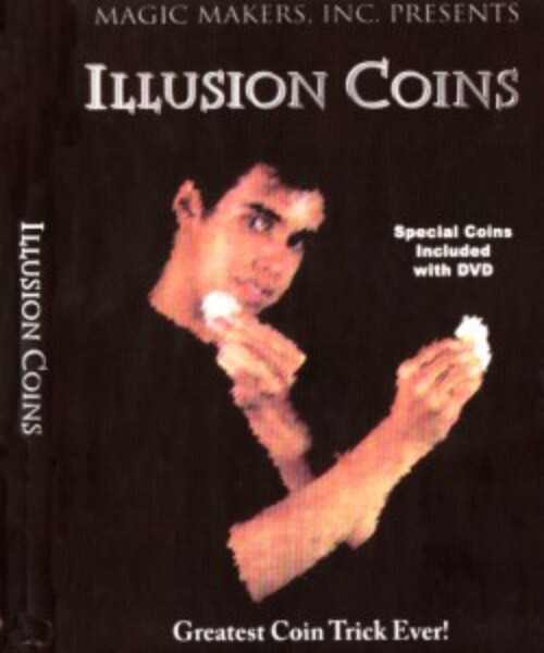 Illusion Coin ( Morgan Coin Version) Magic Tricks 3 Fly Coins Magic Trick Props