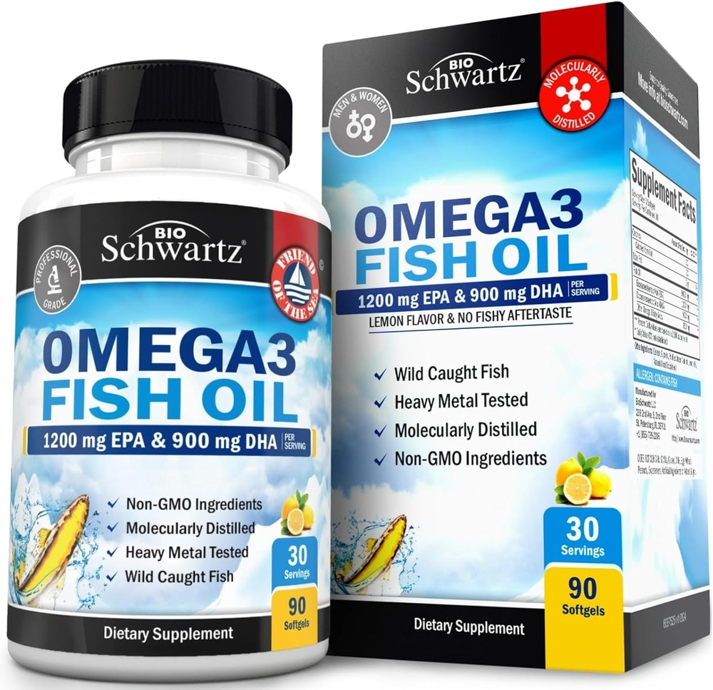 Ultra-Potent 2250mg Omega 3 Fish Oil with EPA & DHA  