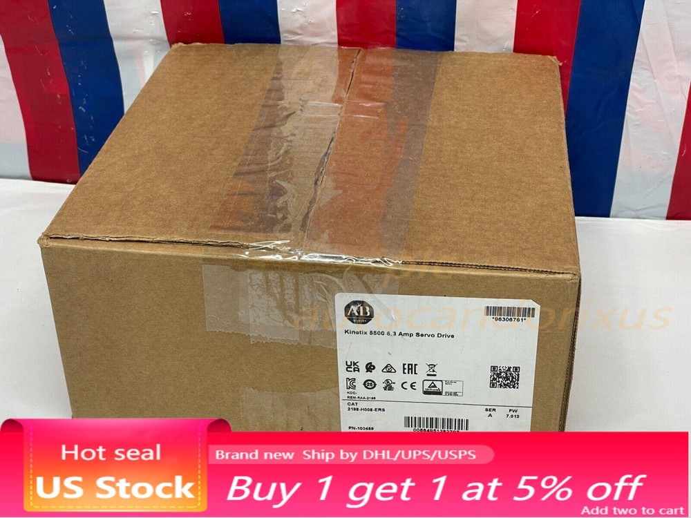 Allen Bradley Kinetix 5500 6.3 Amp Servo Drive 2198-H008-ERS 2198H008ERS