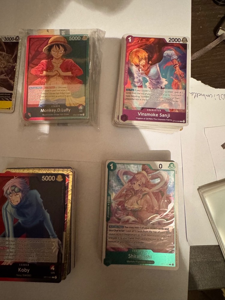 one piece card collection lot