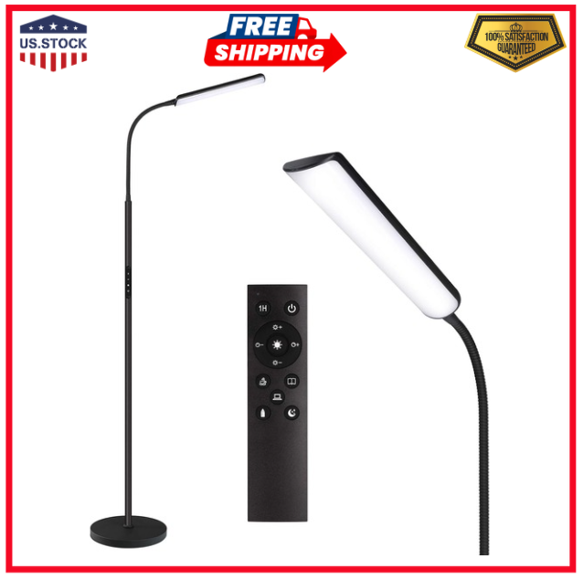 15W Bright LED Floor Lamp with 1H Timer for Living Room