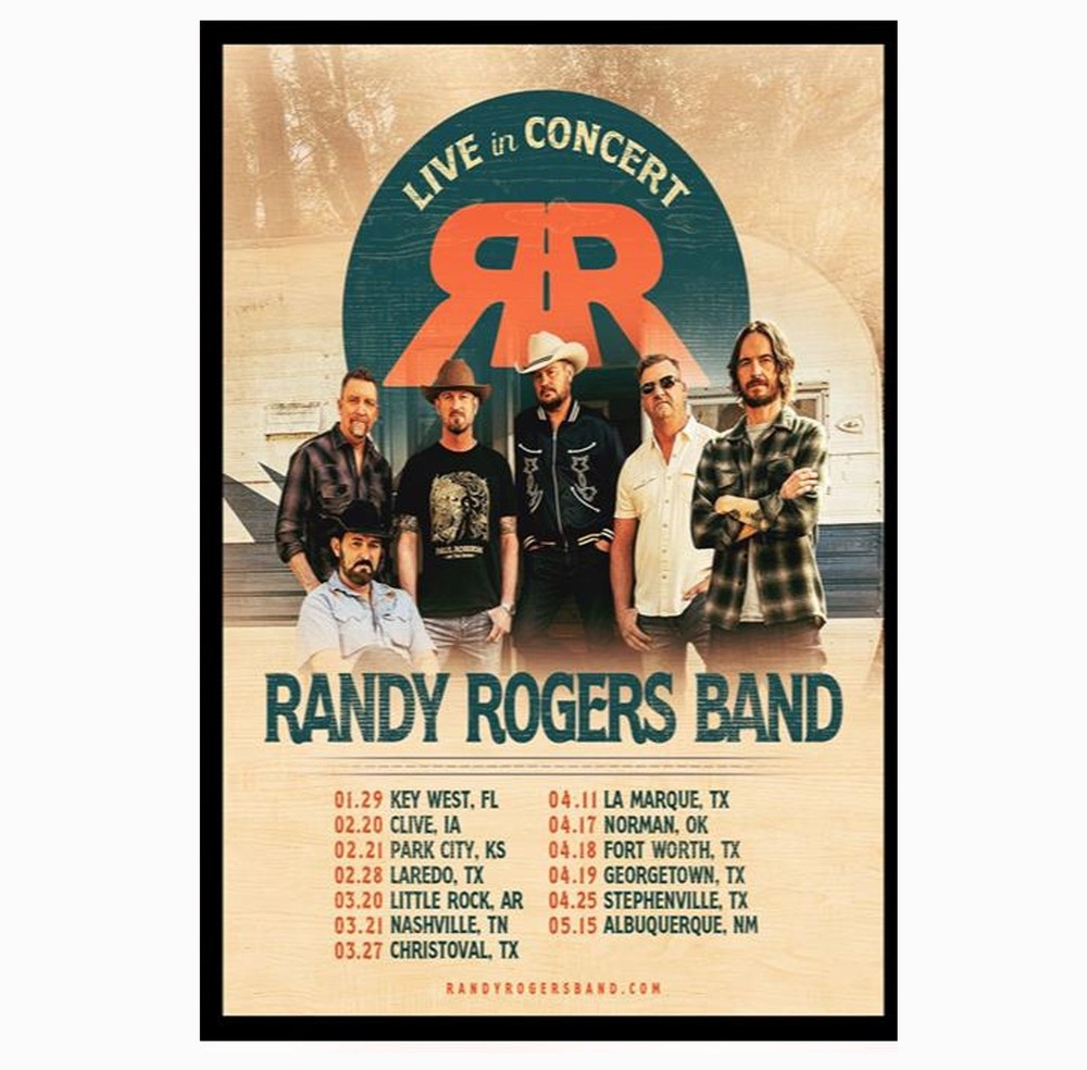 Randy Rogers Band Tour 2026 Poster