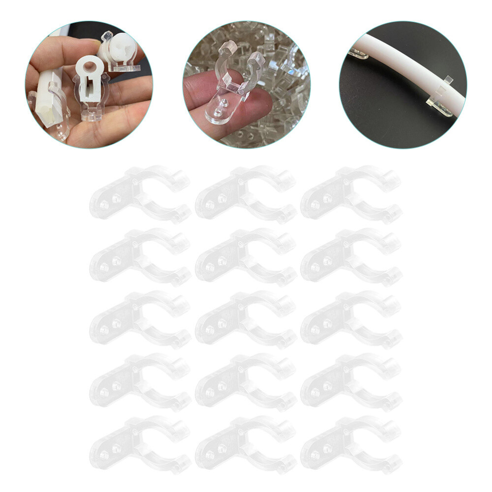 100 Pcs Silicone LED Bracket Fluorescent Tube Replacement Installation