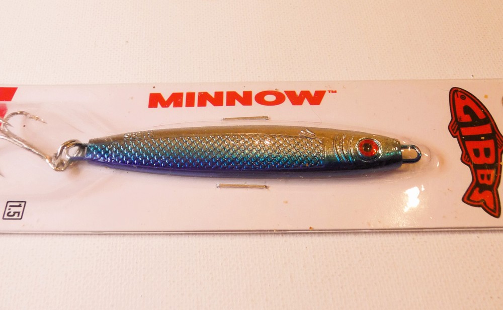 1 NIP Gibbs Delta Minnow #40 Lure, Blue, 1 1/2-ounce, Hard Baits