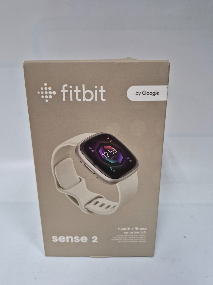 Fitbit Sense 2 Activity Tracker - Lunar White/Platinum Aluminum