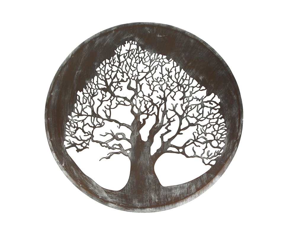 Metal Tree Decorative Wall Art Modern Home Decor Hanging Sculpture Decoration
