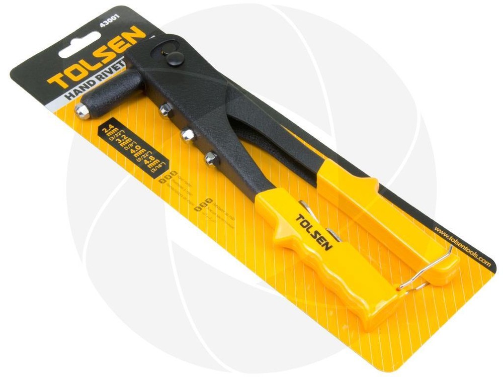 Heavy Duty Steel Hand Riveter Rivet Gun PVC Handle Fastener 3/32 1/8 5/32 3/16