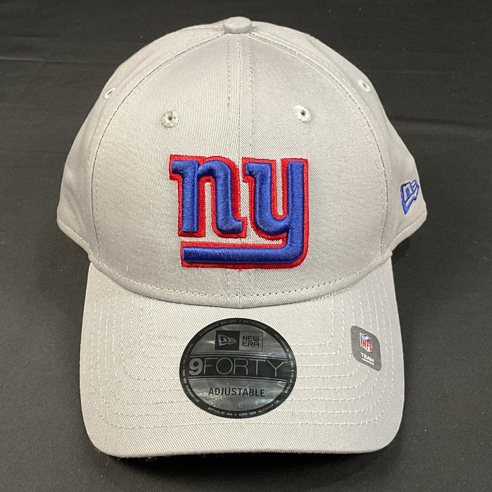 New York Giants New Era 9Forty Adjustable Fit Hat NFL Team Headwear NEW! Gray