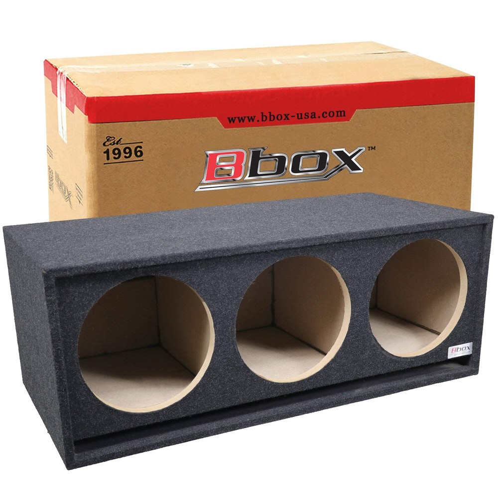 12 in Three Hole Vented Subwoofer Enclosure Precision CNC-Cut, Premium MDF Const