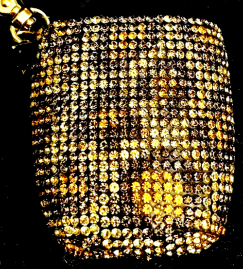 Bath Body Works Cheetah Leopard Rhinestone Hand Sanitizer pockecbac Holder