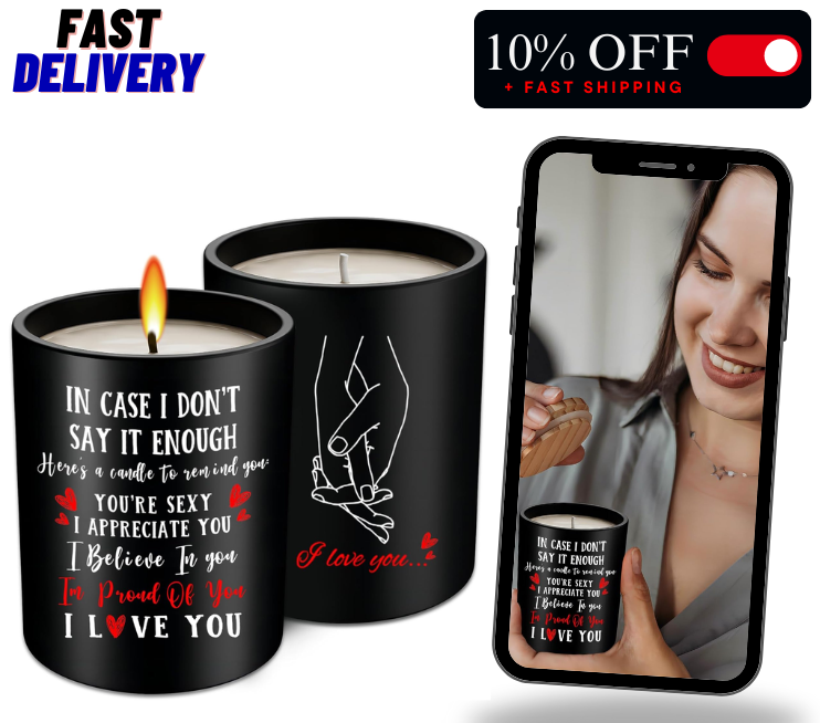 Valentines Day Gift Candles, Wife Romantic Valentine Present For Her I Love You-image