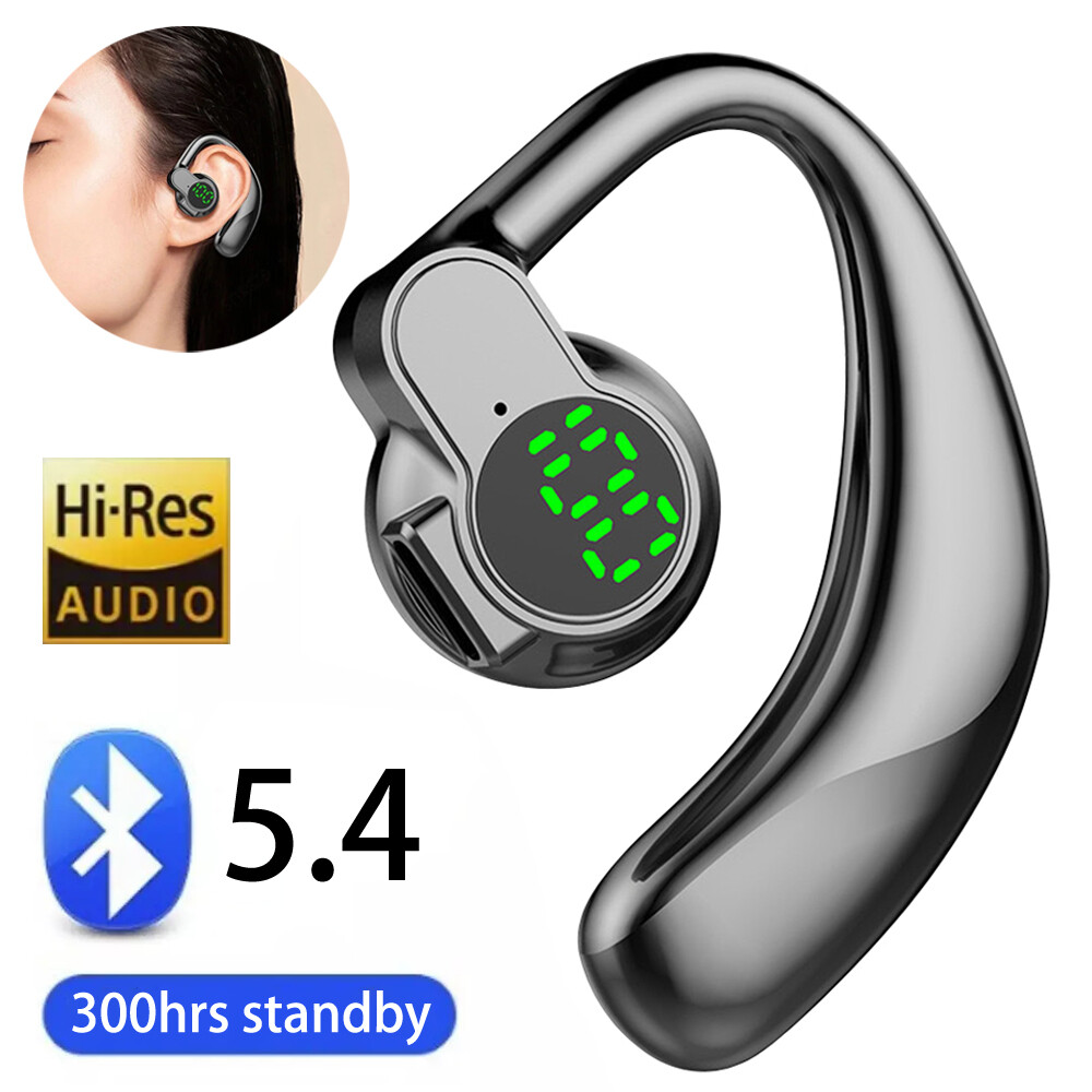 Driving Trucker Headset Wireless Bluetooth 5.4 Noise-Cancelling Earpiece Earbuds