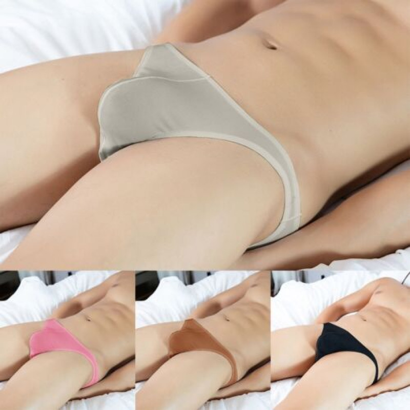 Men Ice Silk Briefs Ultra Thin U Convex Pouch Sexy Bikini Low Waist Underwear