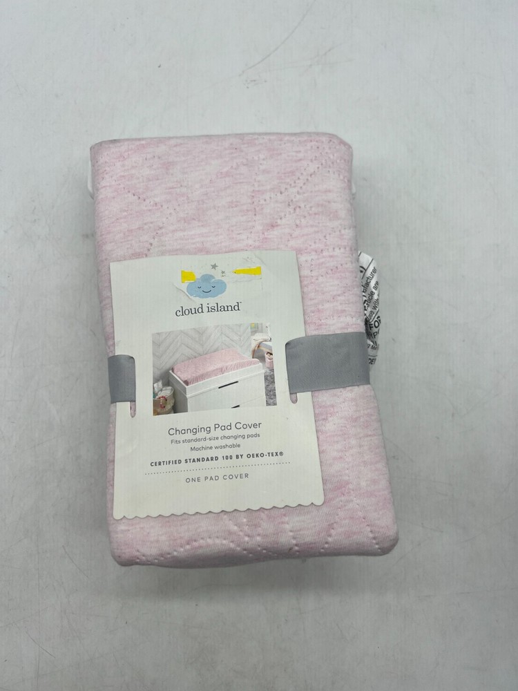 Cloud Island Pink Changing Pad Cover 32
