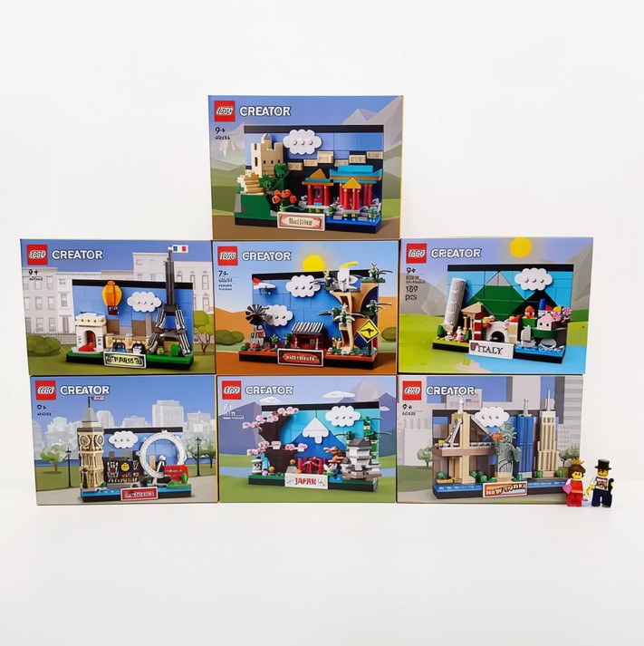 LEGO Postcard Series – Choose Your City | 3D Landmark Display Set| New & Sealed